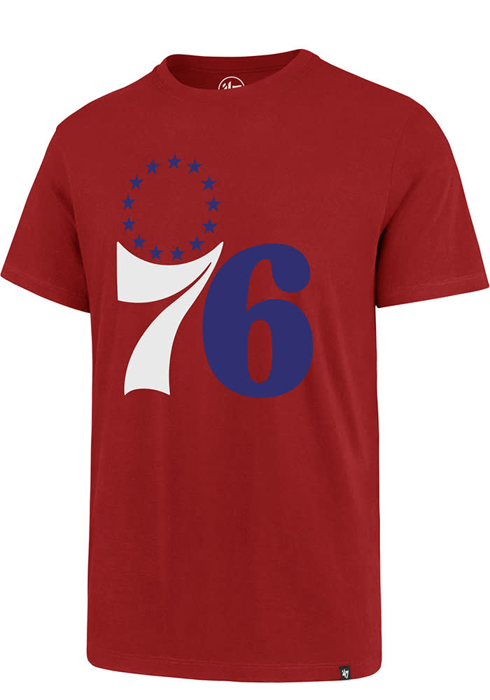 47 Philadelphia 76ers Red Imprint Rival Short Sleeve T Shirt