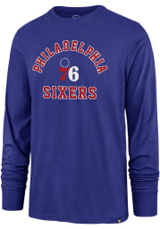 47 Philadelphia 76ers Blue Varsity Arch Rival Long Sleeve T Shirt