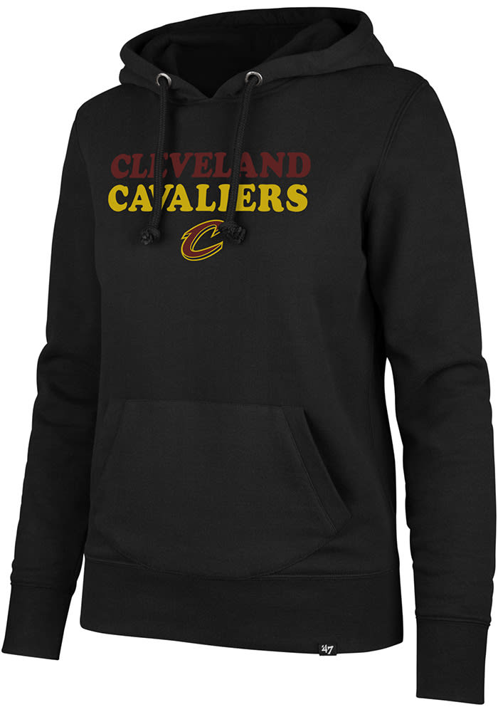 47 Cleveland Cavaliers Womens Black Headline Hooded Sweatshirt