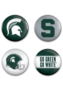 Green Michigan State Spartans 4 Pack Button