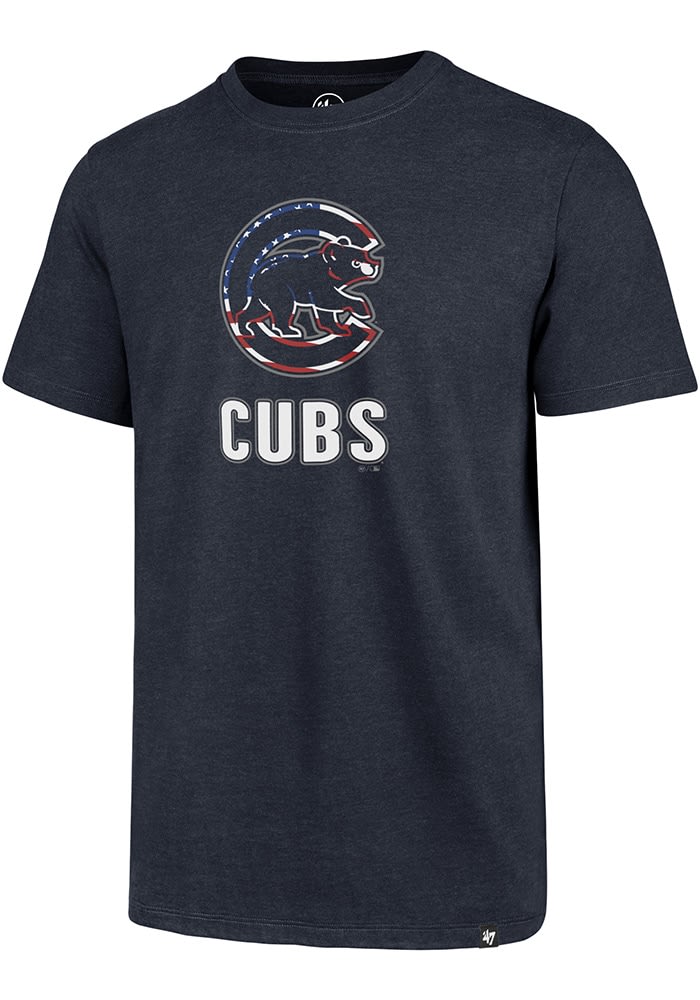 47 Chicago Cubs Grey Throwback Super Rival Short Sleeve T Shirt