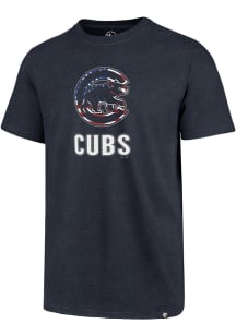 47 Chicago Cubs Navy Blue Americana Club Short Sleeve T Shirt