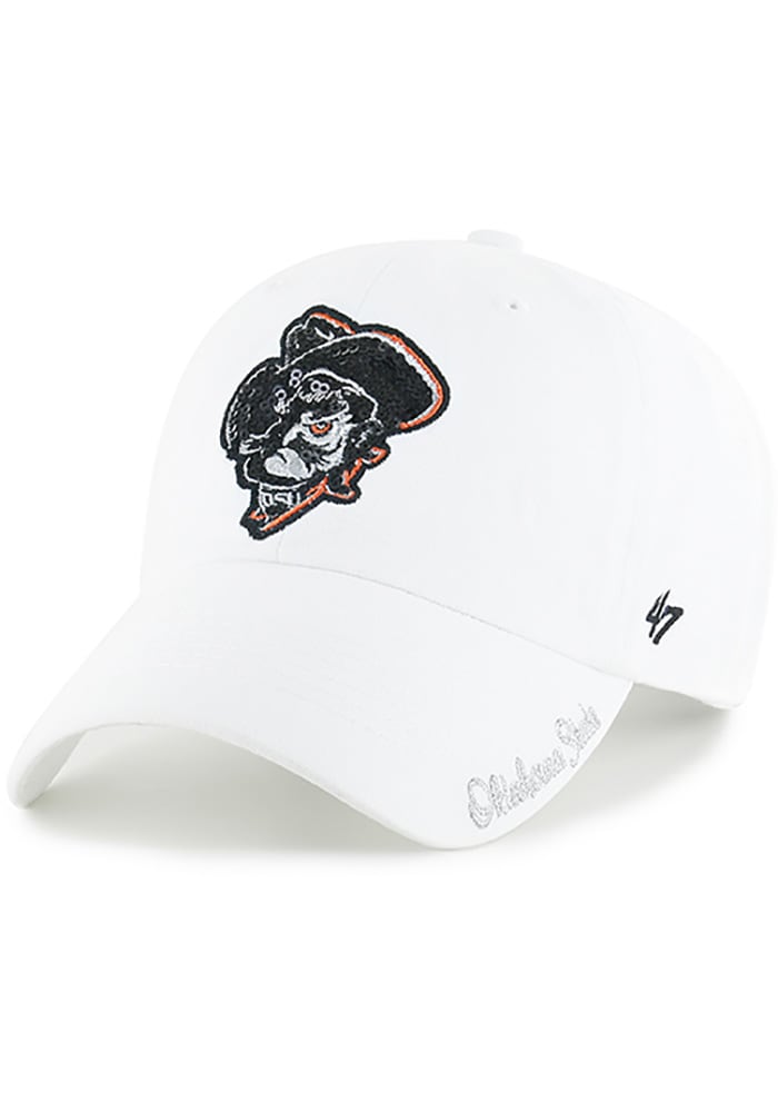 Oklahoma State Cowboys 47 Brand White Orange Clean Up Adjustable Hat