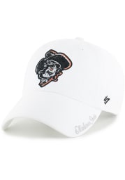 47 Oklahoma State Cowboys White Sparkle Clean Up Womens Adjustable Hat