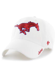 47 SMU Mustangs White Sparkle Womens Adjustable Hat