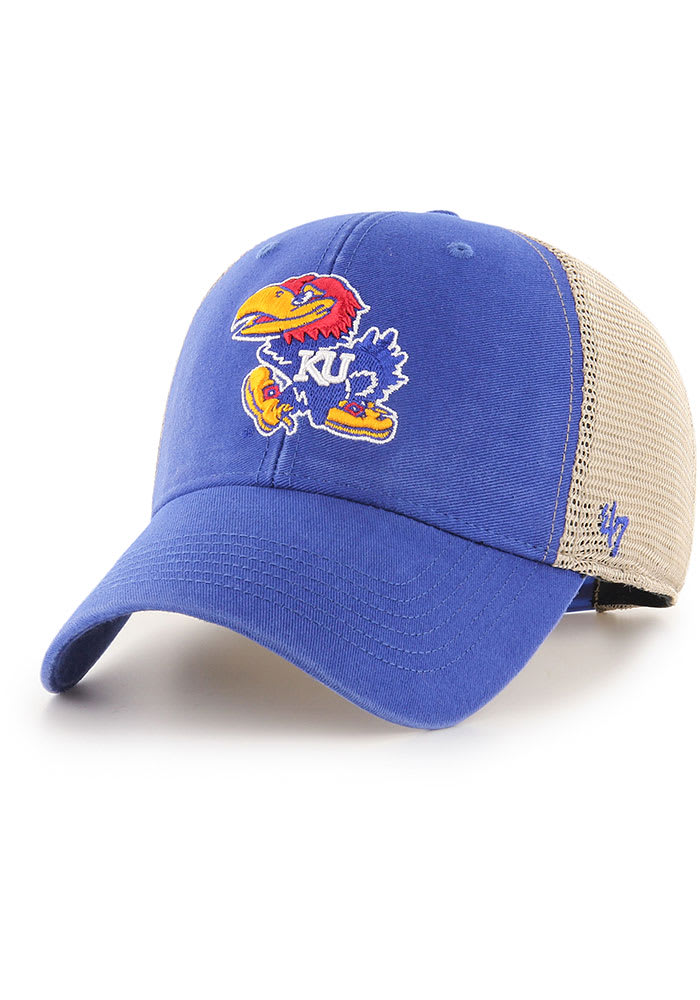 47 Kansas Jayhawks Flagship Wash MVP Adjustable Hat - Blue