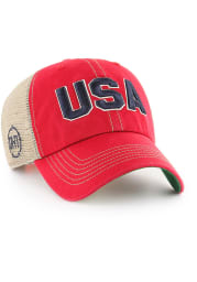 47 Team USA OHT Trawler Clean Up Adjustable Hat - Red