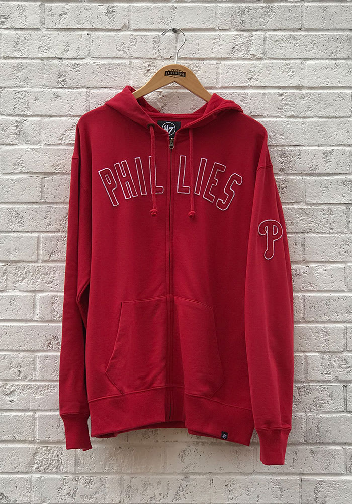 47 Philadelphia Phillies Mens Red Striker Long Sleeve Zip Fashion