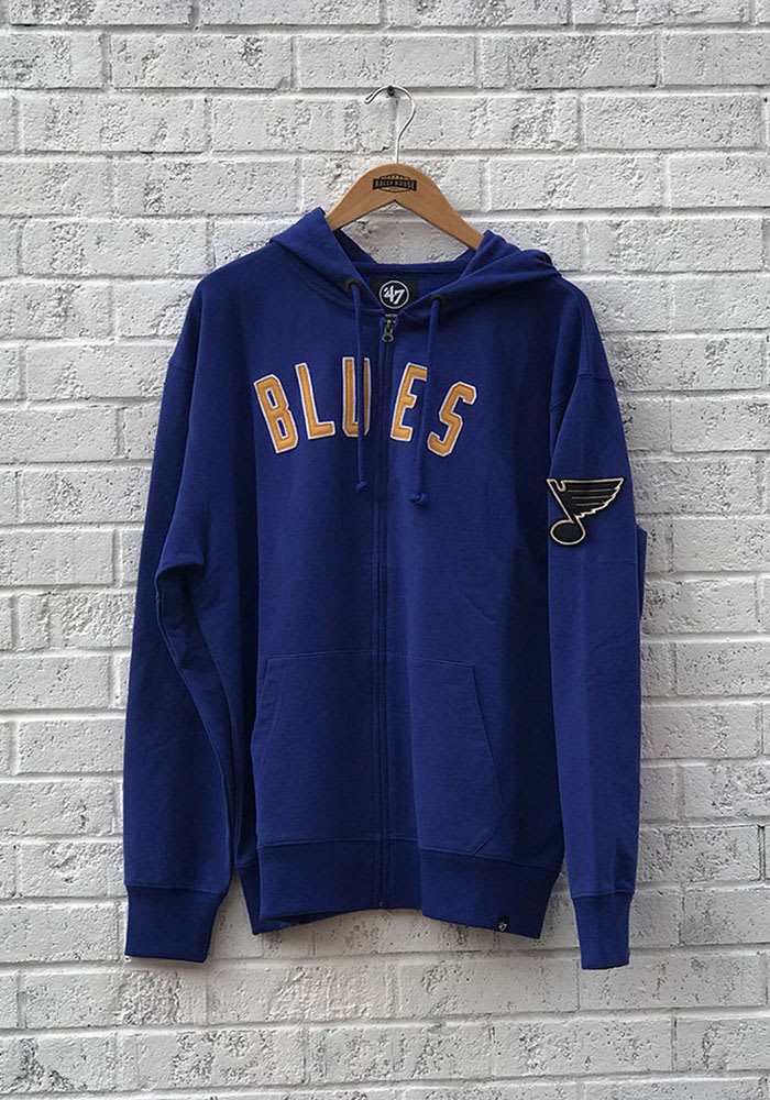 47 St Louis Blues Mens Blue Striker Long Sleeve Zip Fashion