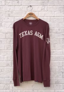 47 Texas A&amp;M Aggies Maroon Fieldhouse Long Sleeve Fashion T Shirt