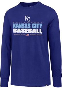 47 Kansas City Royals Blue Super Rival Long Sleeve T Shirt