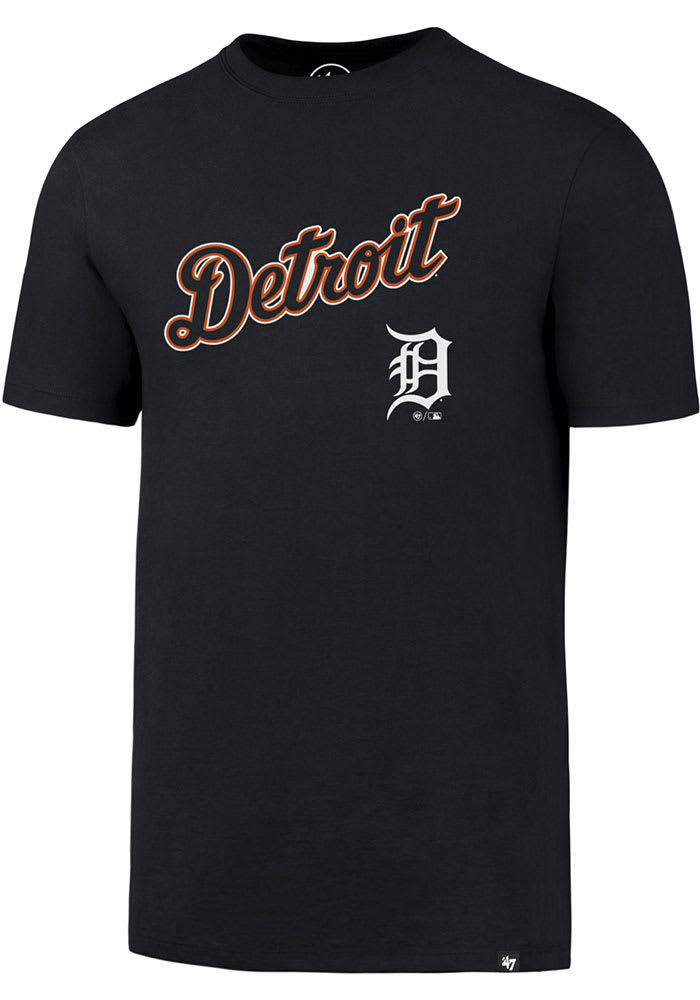 Detroit Tigers White Wash Scrum Men's T-Shirt - Vintage Detroit