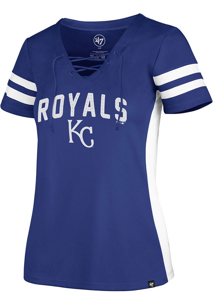 Kansas City Royals Womens 47 Turnover Fashion Baseball Jersey - Blue