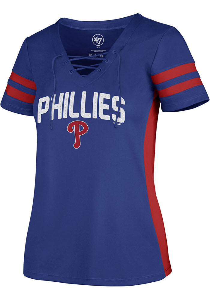 Philadelphia Phillies Womens 47 Turnover Fashion Baseball Jersey - Blue