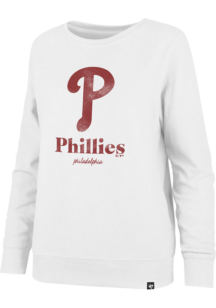 47 Philadelphia Phillies Womens White Encore Crew Sweatshirt