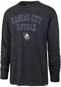 47 Kansas City Royals Navy Blue Scrum Long Sleeve Fashion T Shirt