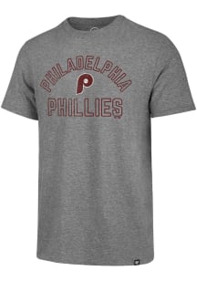 47 Philadelphia Phillies Grey Hollow Arch Match Short Sleeve Fashion T Shirt