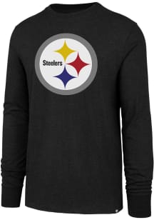 47 Pittsburgh Steelers Black Logo Club Long Sleeve T Shirt