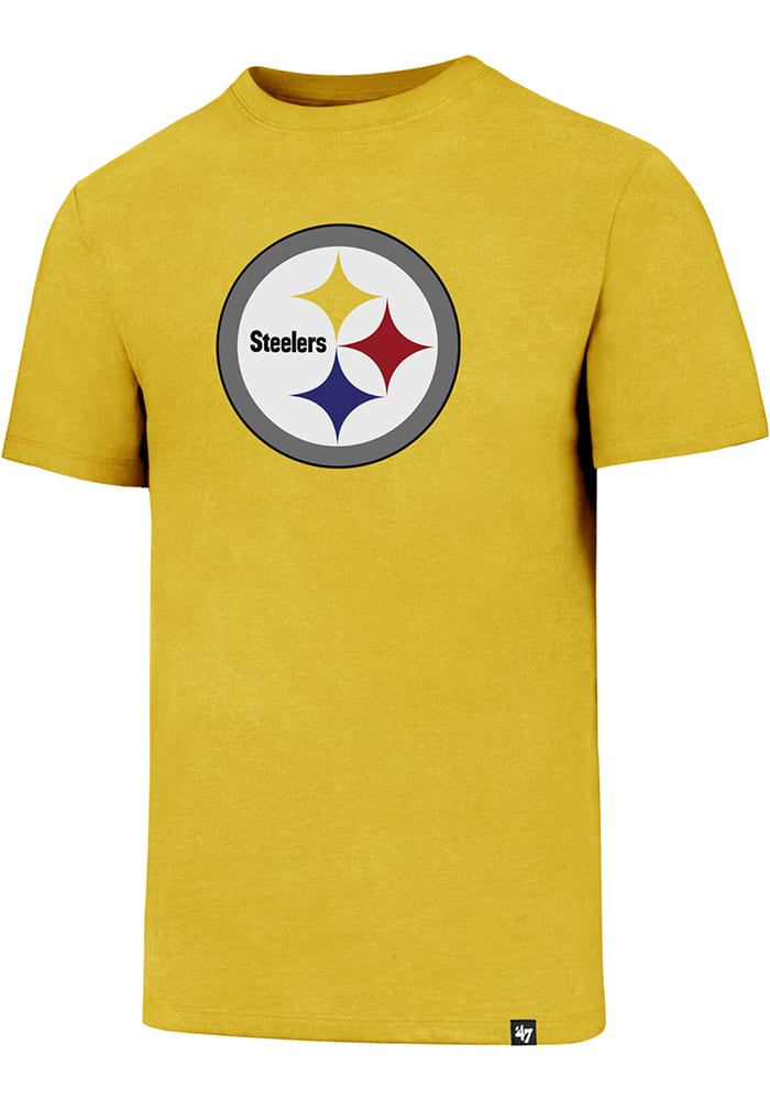 47 Pittsburgh Steelers Gold Logo Club Short Sleeve T Shirt