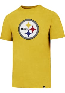 47 Pittsburgh Steelers Gold Logo Club Short Sleeve T Shirt