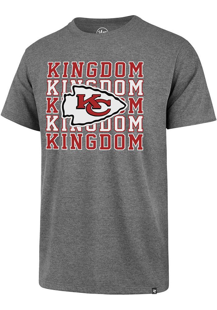 47 Kansas City Chiefs Grey Repeating Club Short Sleeve T Shirt  Kansas  city chiefs shirts, Kansas city shirt, Kc chiefs shirts