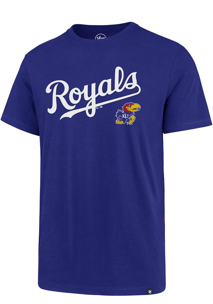 47 Kansas Jayhawks Blue Co Branded Short Sleeve T Shirt