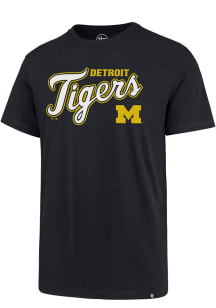 47 Michigan Wolverines Navy Blue Co Branded Detroit Tigers Rival Short Sleeve T Shirt