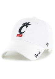47 Cincinnati Bearcats White Sparkle Clean Up Womens Adjustable Hat