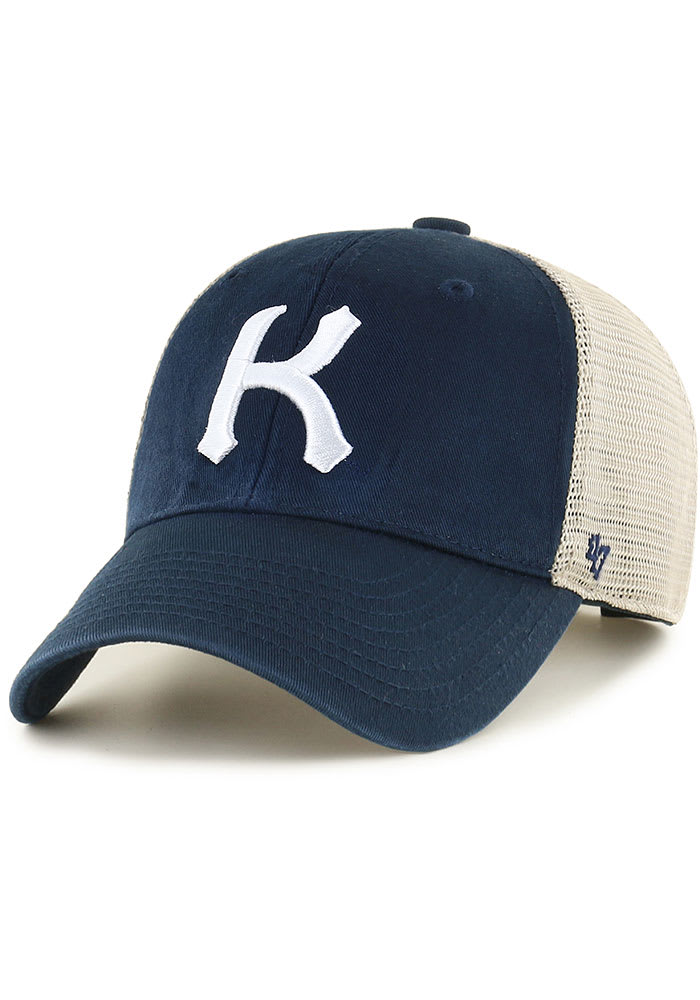 47 Kansas Jayhawks Retro Flagship Wash MVP Adjustable Hat - Navy Blue