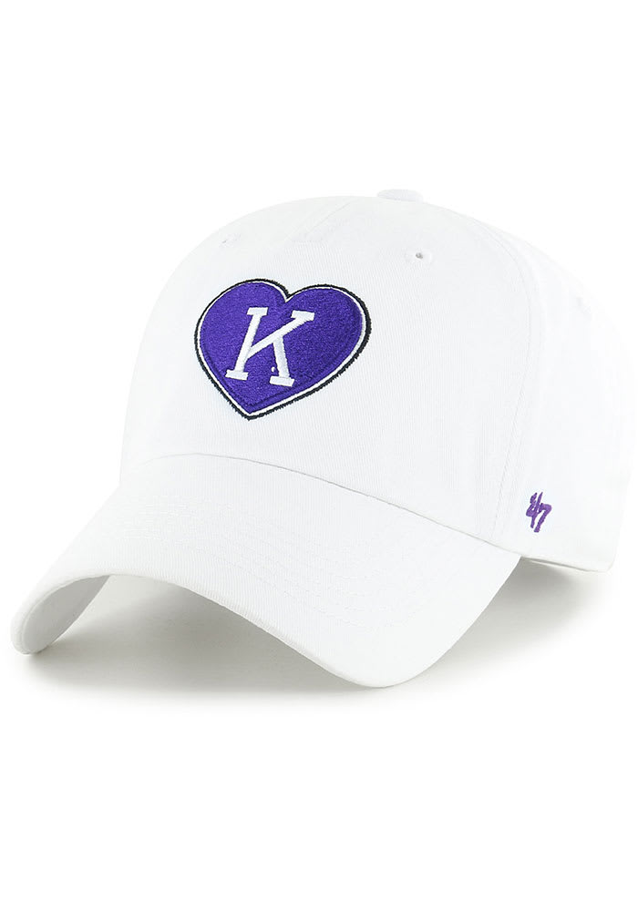 47 K-State Wildcats White Retro Courtney Clean Up Womens Adjustable Hat
