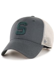 47 Charcoal Michigan State Spartans Flagship Wash MVP Adjustable Hat