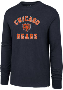 47 Chicago Bears Navy Blue Varsity Arch Long Sleeve T Shirt
