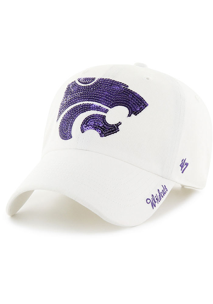 47 K-State Wildcats White Sparkle Clean Up Womens Adjustable Hat