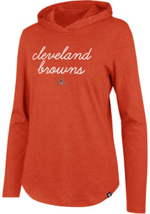 47 Cleveland Browns Womens Orange Club Hooded Sweatshirt