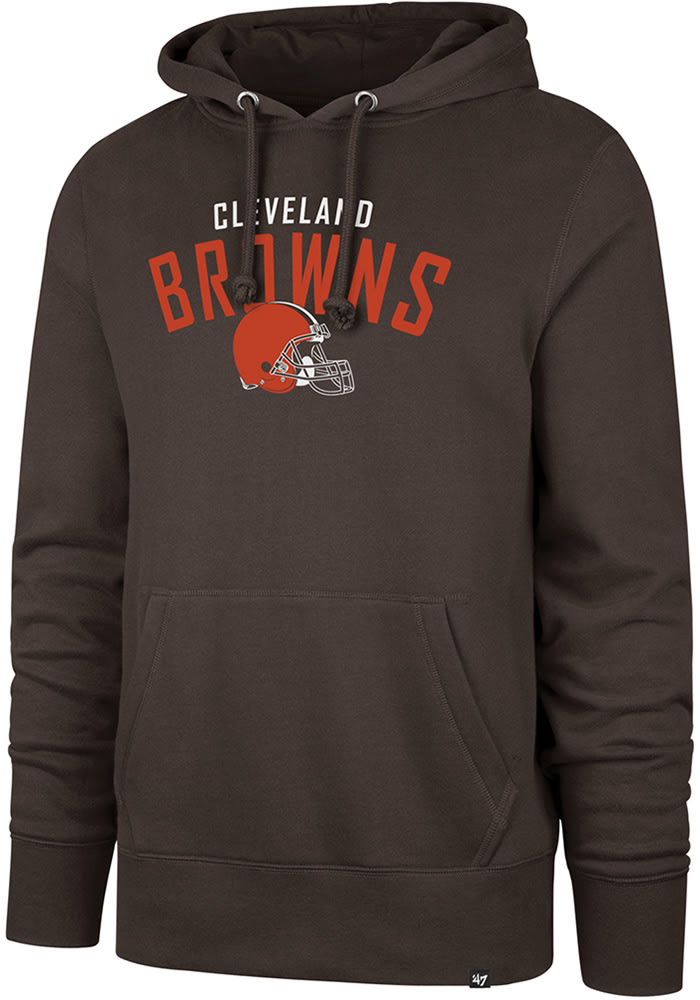47 Cleveland Browns Mens Brown Outrush Long Sleeve Hoodie