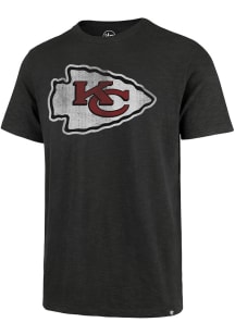 47 Kansas City Chiefs Charcoal Grit Short Sleeve Fashion T Shirt