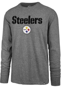 47 Pittsburgh Steelers Grey Pregame Long Sleeve T Shirt