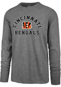 47 Cincinnati Bengals Grey Varsity Arch Long Sleeve T Shirt