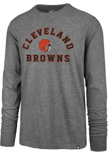 47 Cleveland Browns Grey Varsity Arch Long Sleeve T Shirt
