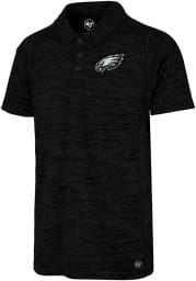 47 Philadelphia Eagles Mens Black Impact Short Sleeve Polo