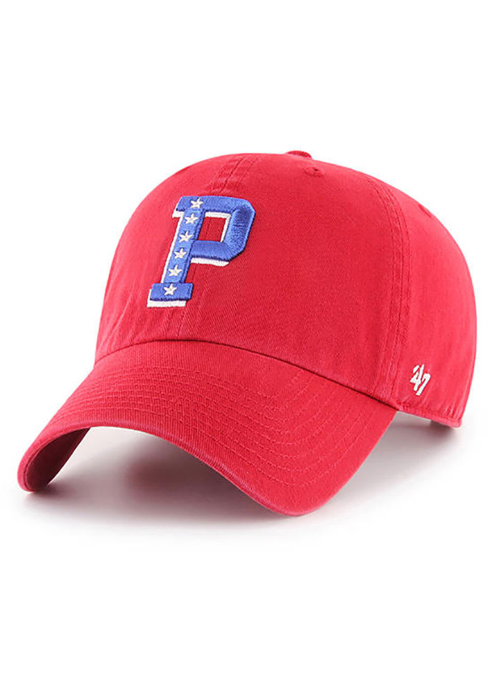 47 Philadelphia 76ers Ligature Clean Up Adjustable Hat - Red