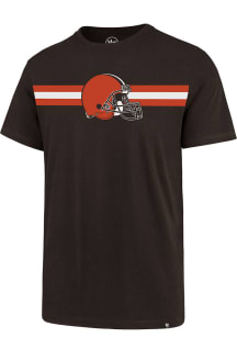 47 Cleveland Browns Brown Stripe Chest Legion Short Sleeve T Shirt