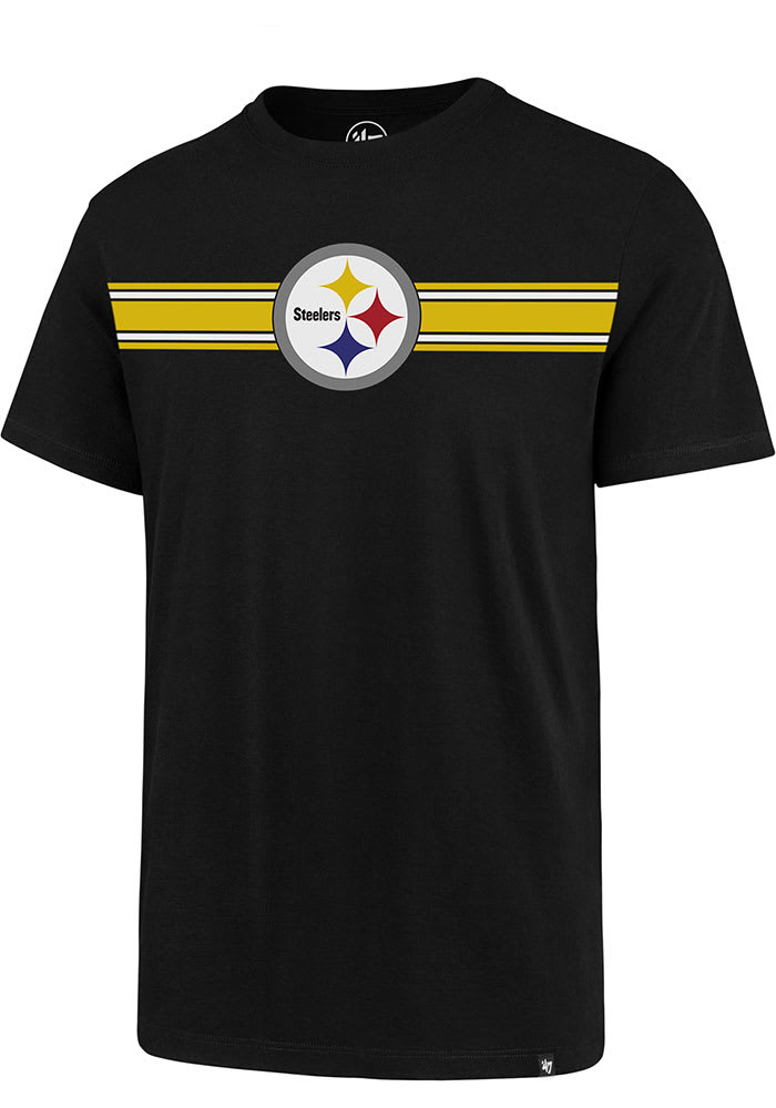 47 Pittsburgh Steelers Black Stripe Sleeve Legion Short Sleeve T