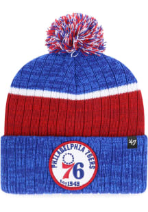 47 Philadelphia 76ers Blue Holcomb Cuff Mens Knit Hat