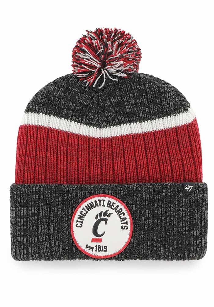 47 Cincinnati Bearcats Black Holcomb Cuff Mens Knit Hat
