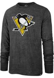 47 Pittsburgh Penguins Black Imprint Match Long Sleeve Fashion T Shirt