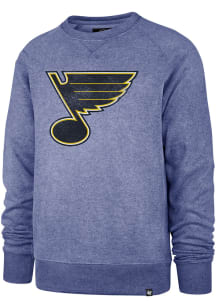 47 St Louis Blues Mens Blue Imprint Match Long Sleeve Fashion Sweatshirt
