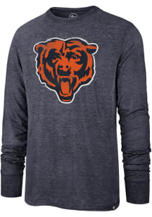 47 Chicago Bears Navy Blue Imprint Match Long Sleeve Fashion T Shirt