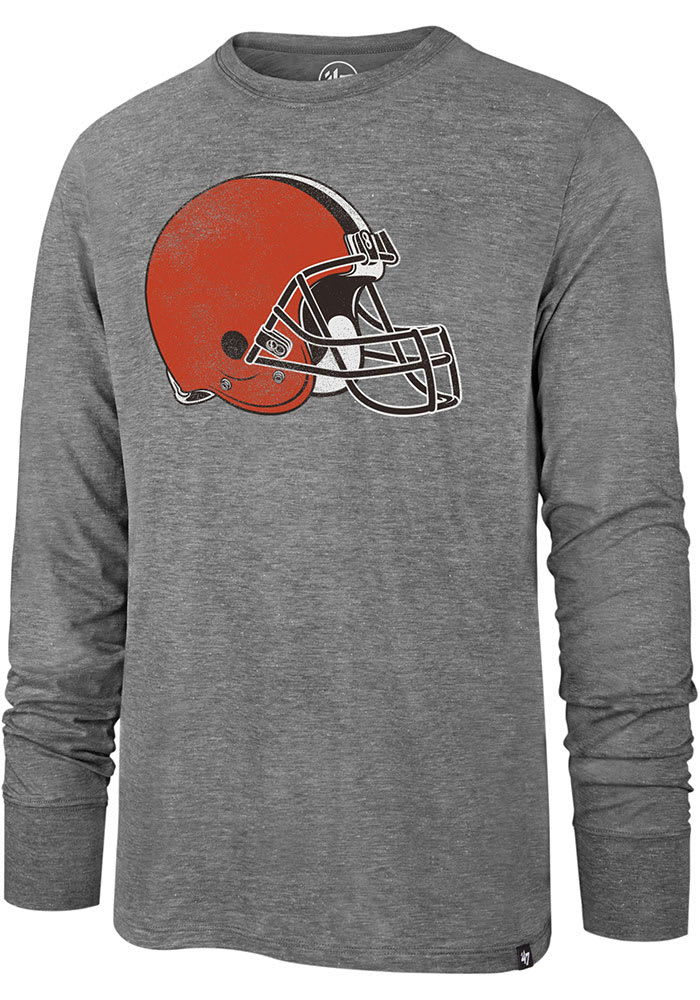 47 Cleveland Browns Grey Imprint Match Long Sleeve Fashion T Shirt