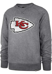47 Kansas City Chiefs Mens Grey Imprint Match Long Sleeve Fashion Sweatshirt